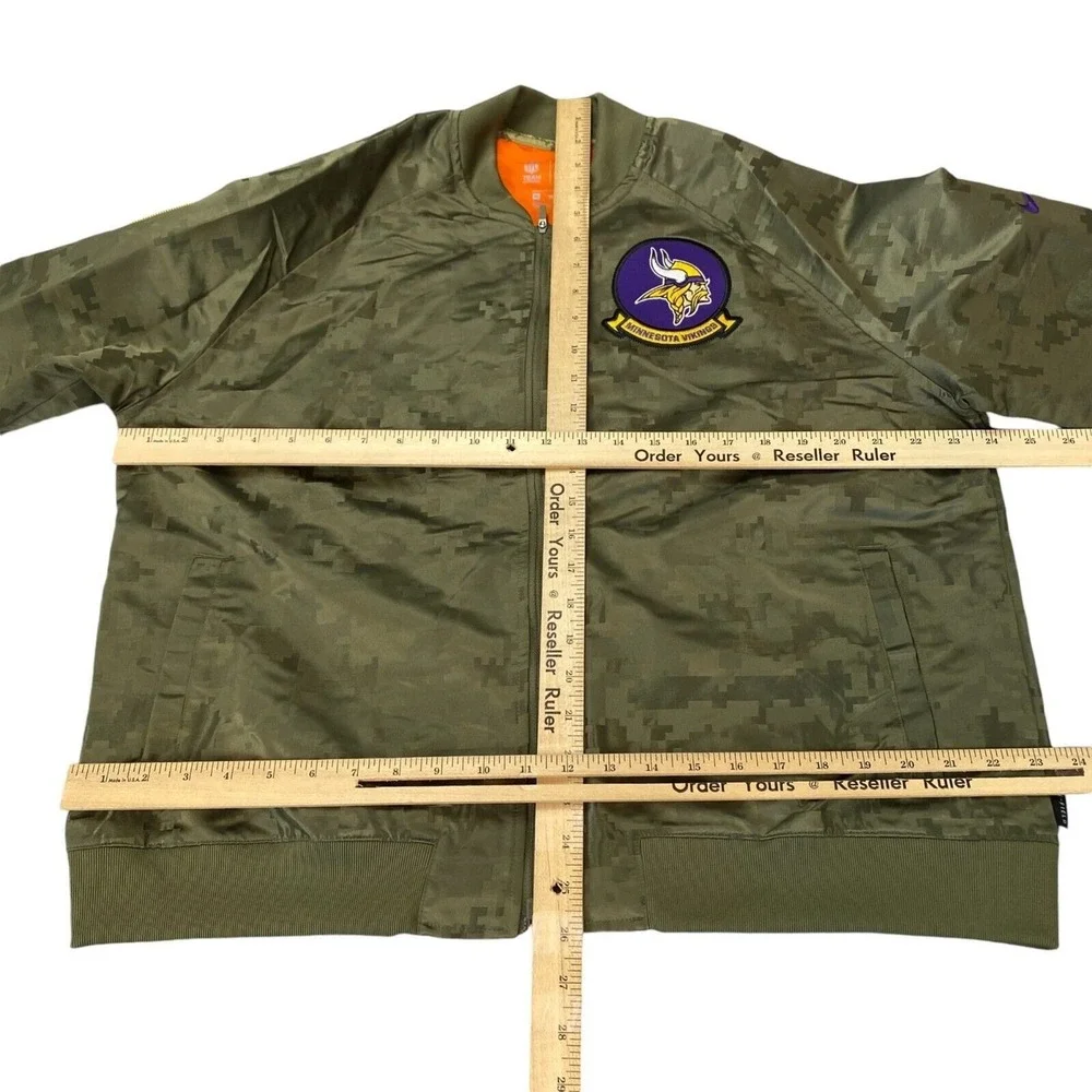 Nike Minnesota Vikings Kids XL Salute to Service Digital Camo Bomber Jacket